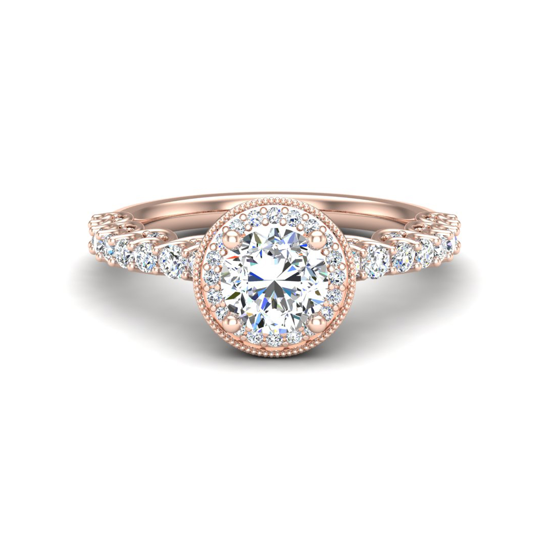 Makayla Halo Engagement Ring